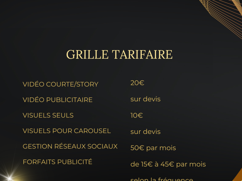 Création de contenu , gestion des réseaux sociaux , publicité