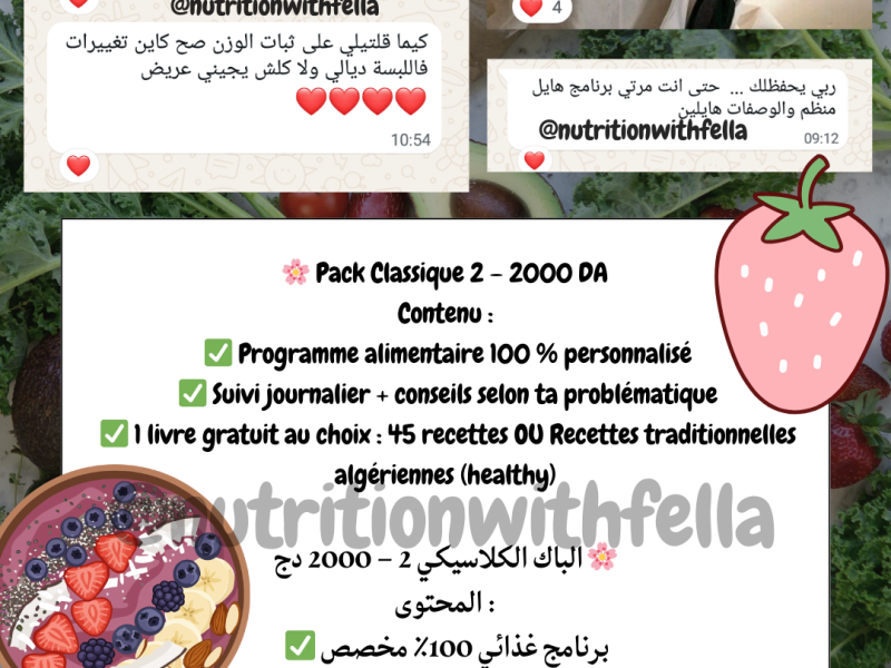 Programmes Nutrition & Bien-Être pour Femmes