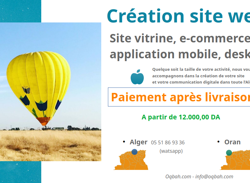 Création site web