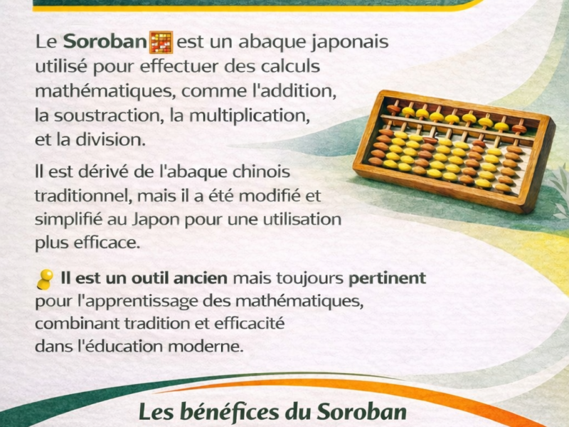 Cours de calcul mental Soroban en ligne pour femmes et enfants