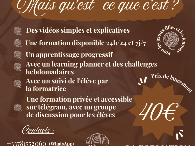 Formation Crochet en E-learning