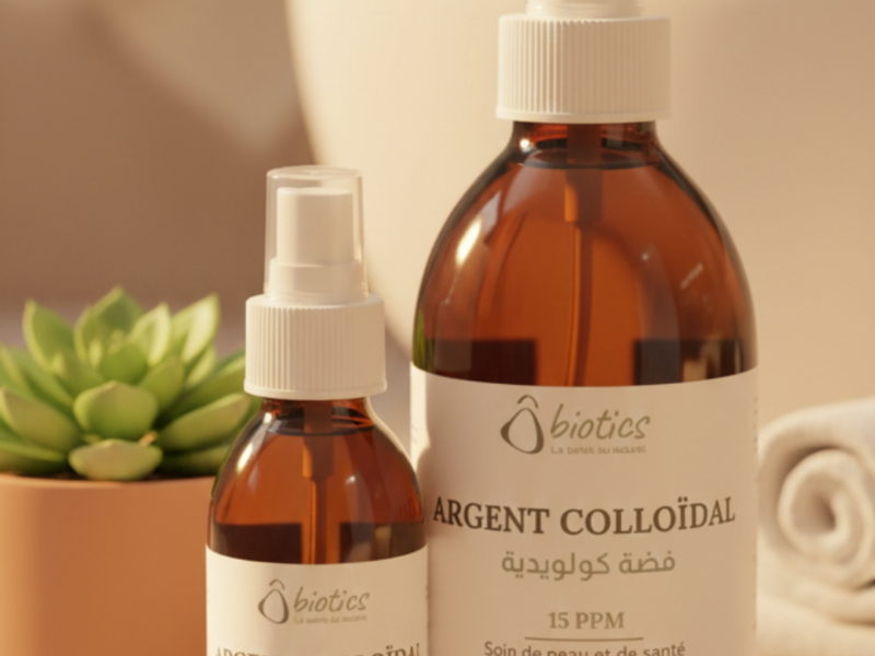 Remède naturel : Argent Colloïdal 15PPM pour soin de peau et de santé - 100% naturel et fabriqué en Algérie