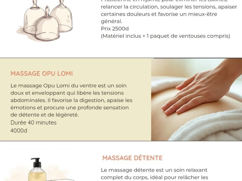 ​Praticienne certifiée vous propose des séances de Hijama