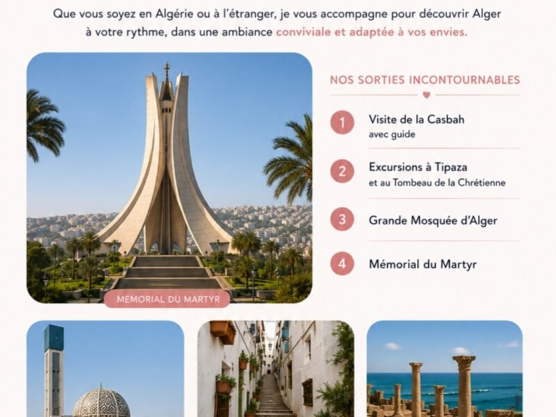 🌸 Taxi Femme & Visites Privées à Alger