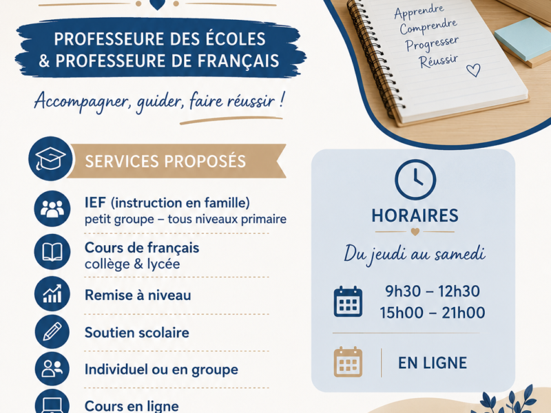Cours de soutien scolaire, IEF